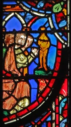 Fenster w11 die Sünden Jerusalems Lam I 8 (Buntglas)